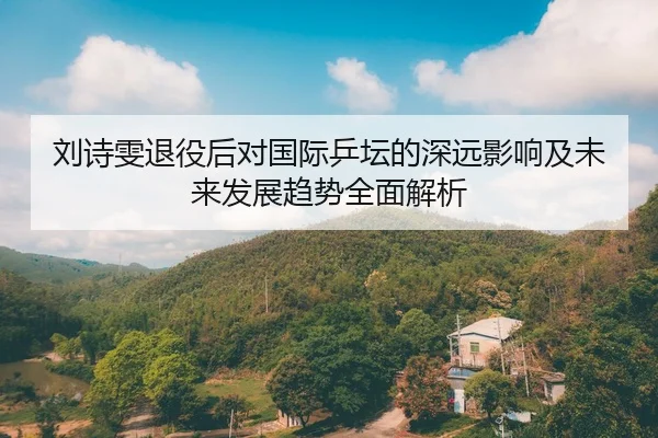 刘诗雯退役后对国际乒坛的深远影响及未来发展趋势全面解析 - Sports